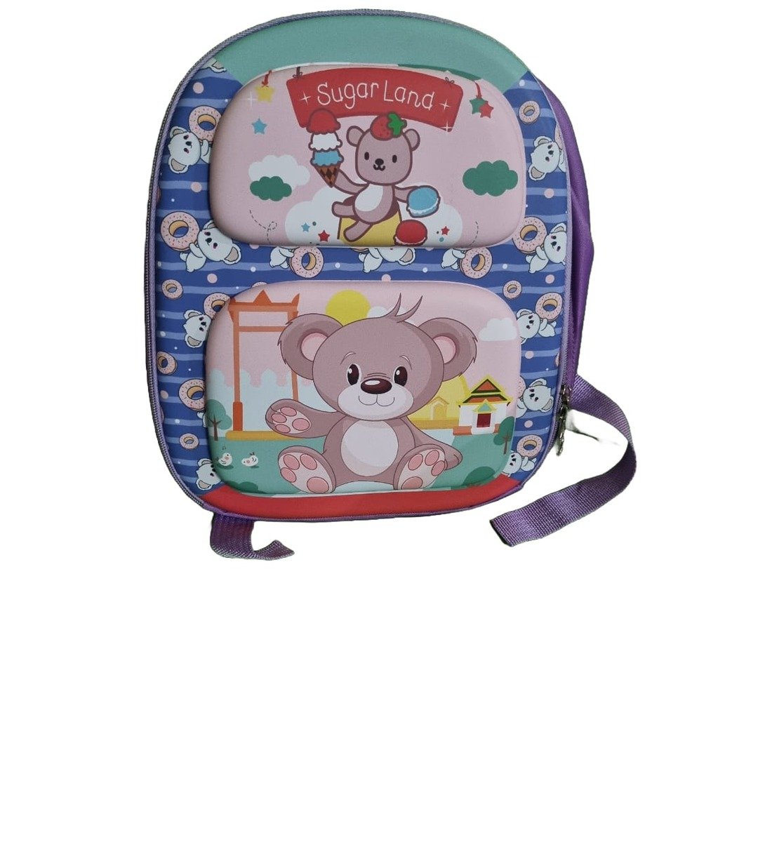 Kids' Cute Bear-Themed Backpack with Sugar Land Design