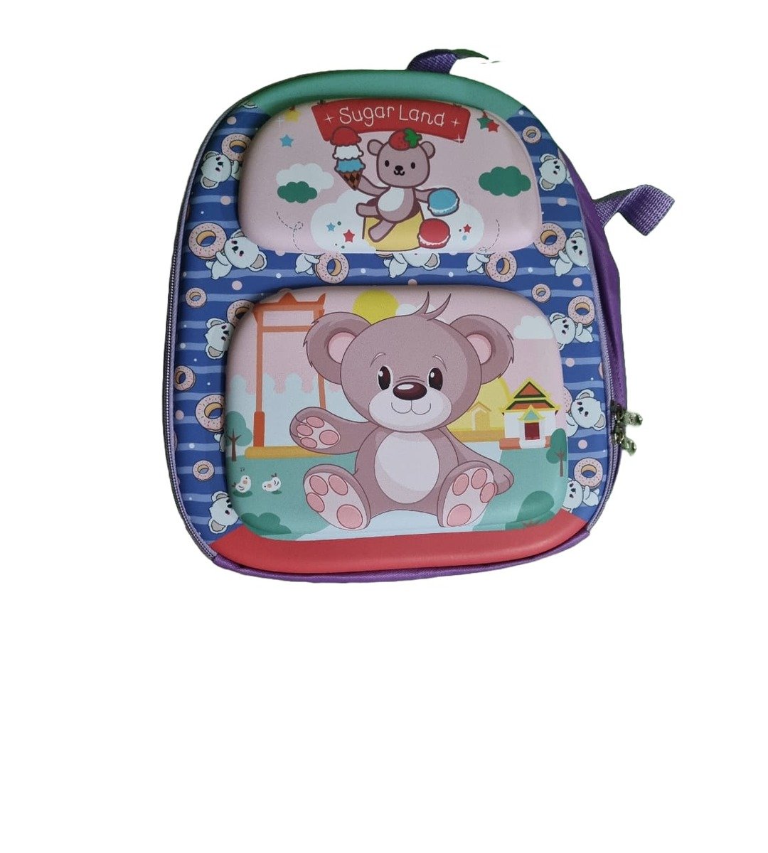Kids' Cute Bear-Themed Backpack with Sugar Land Design