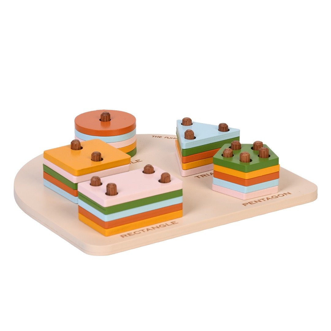 Geometric Shape Stacker and Sorter – Halfmoon Design